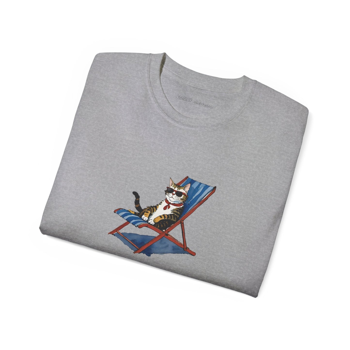 Cat, but he's on vacation Tee - Cozy Igloo