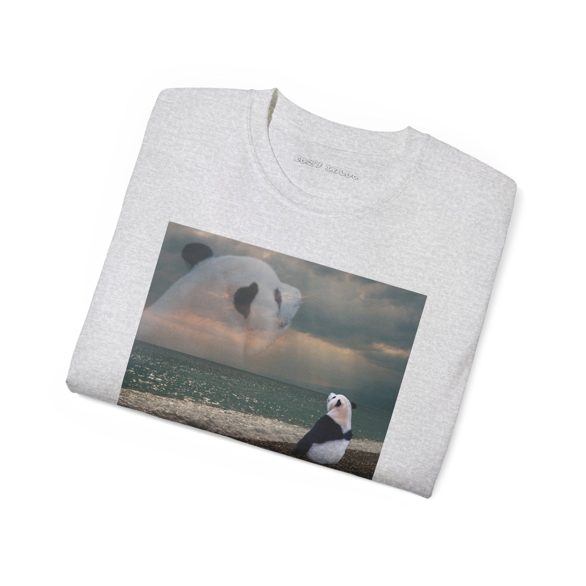 PANDA ON DA BEACH TEE - Cozy Igloo